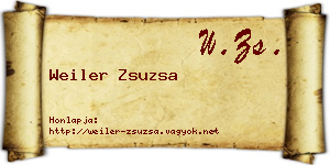 Weiler Zsuzsa névjegykártya